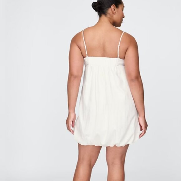 NWT GAP Linen Blend Off White Bubble Mini Dress - Picture 8 of 8